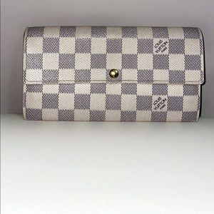 LV Sarah Wallet in Damier Azur